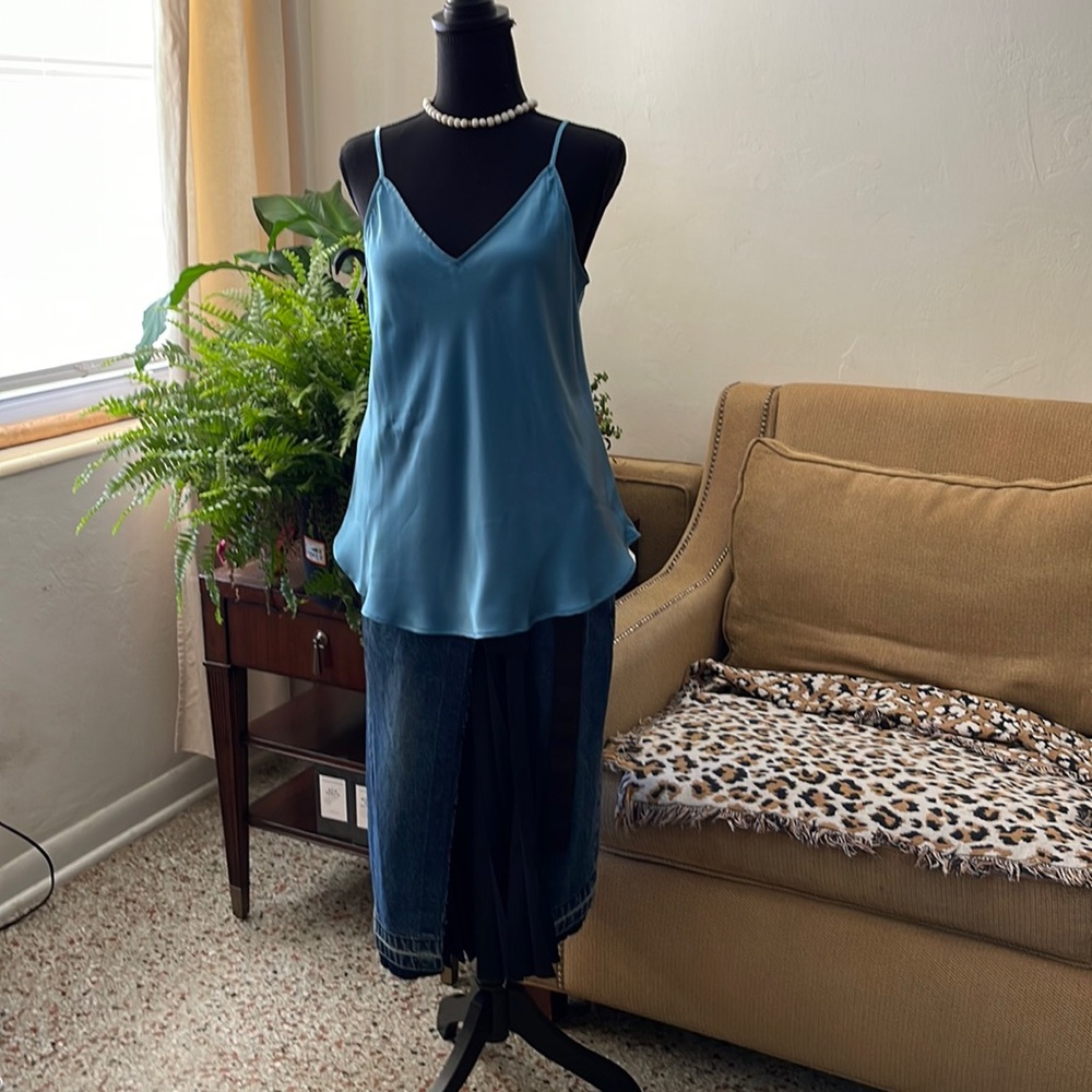 ATM silk beautiful blue size large NWT